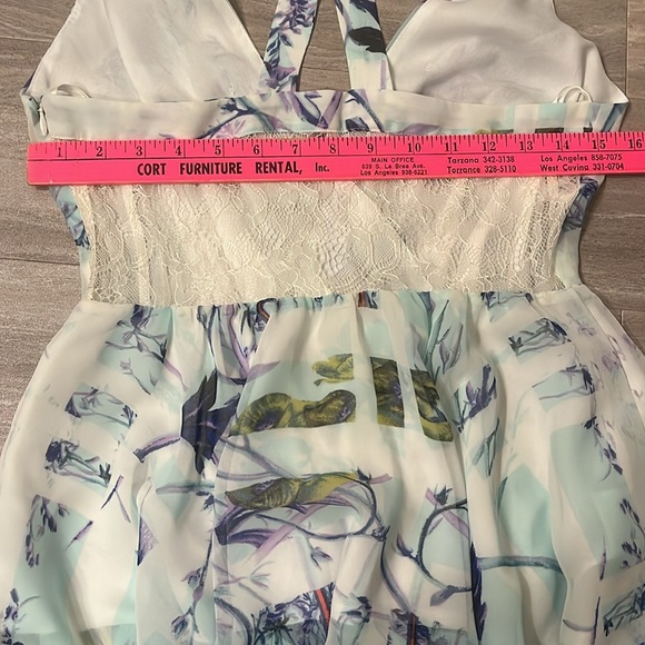 BCBGeneration Flowy Floral & Lace Mini Dress - Picture 9 of 10